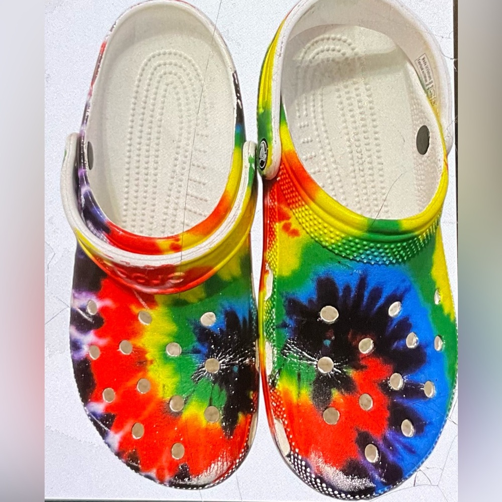 Rainbow Crocs